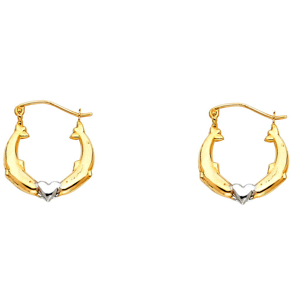14K Yellow Gold Teardrop & Chandelier Earring - ER798