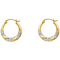 14K Yellow Gold Teardrop & Chandelier Earring - ER800