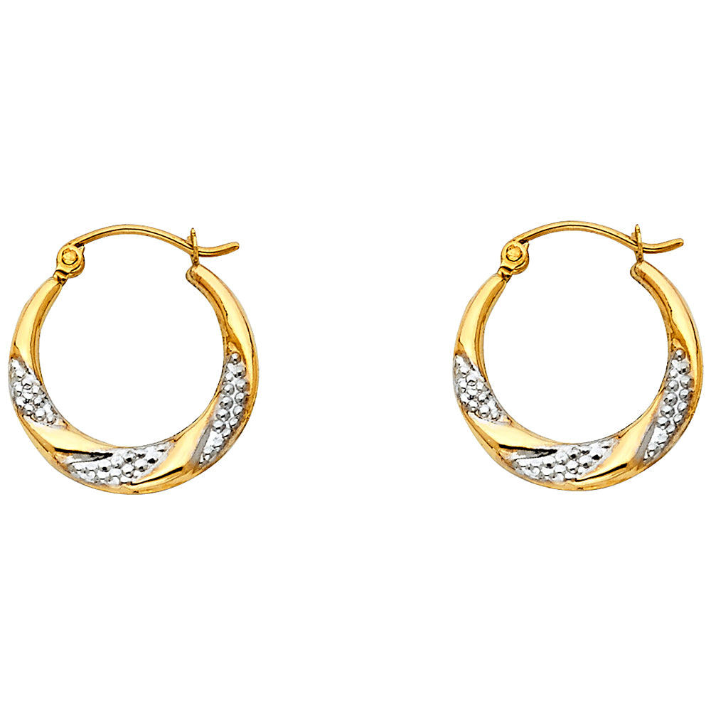14K Yellow Gold Teardrop & Chandelier Earring - ER800