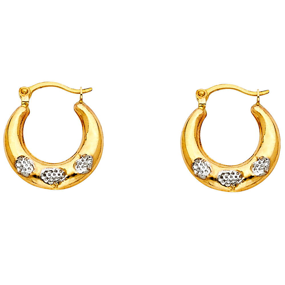 14K Yellow Gold Teardrop & Chandelier Earring - ER811