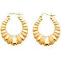 14K Yellow Gold Teardrop & Chandelier Earring - ER832