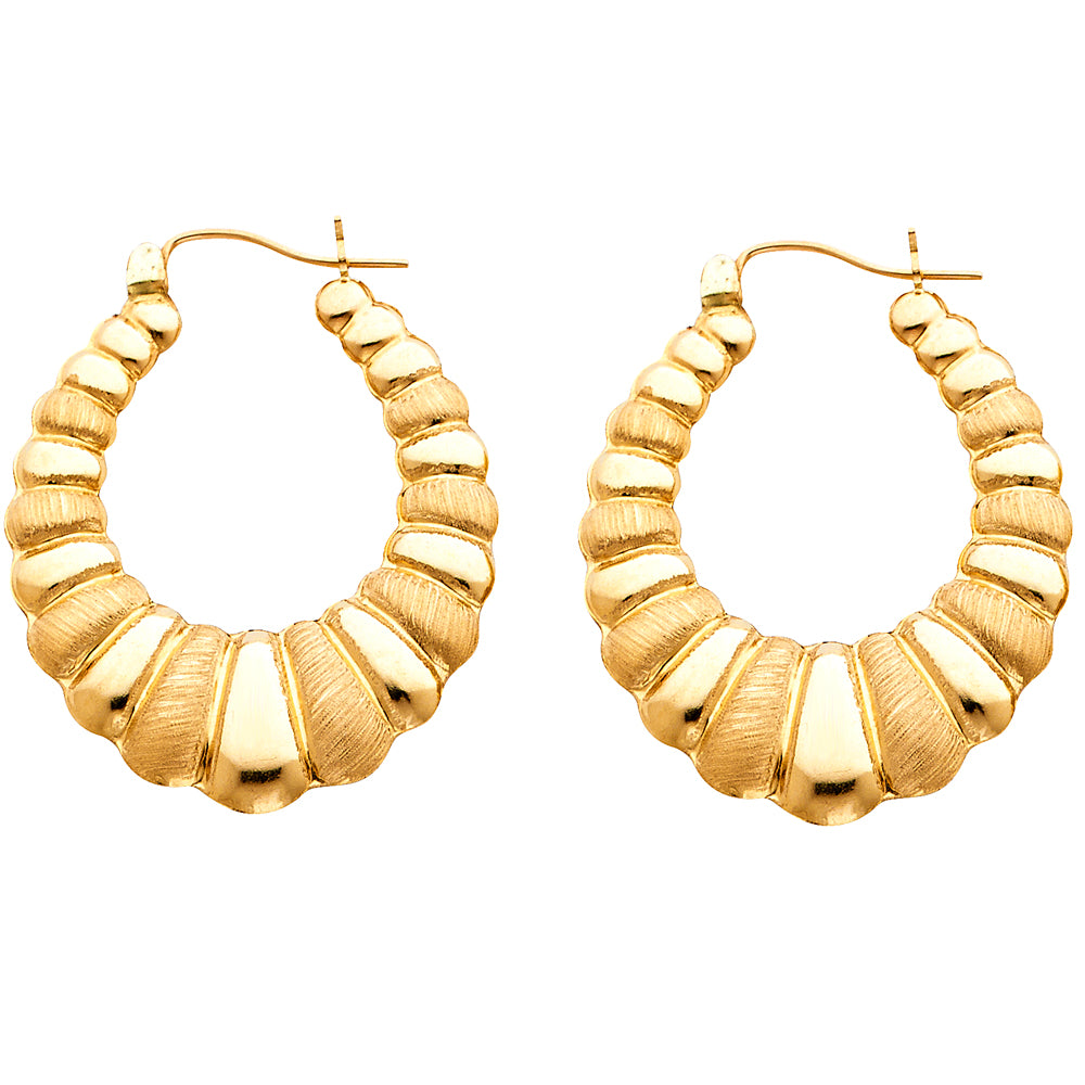 14K Yellow Gold Teardrop & Chandelier Earring - ER832