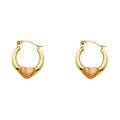 14K Yellow Gold Ball, 3 Color & Fancy Earring - ER991