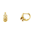 14K Yellow Gold Huggies Earring - ER1102