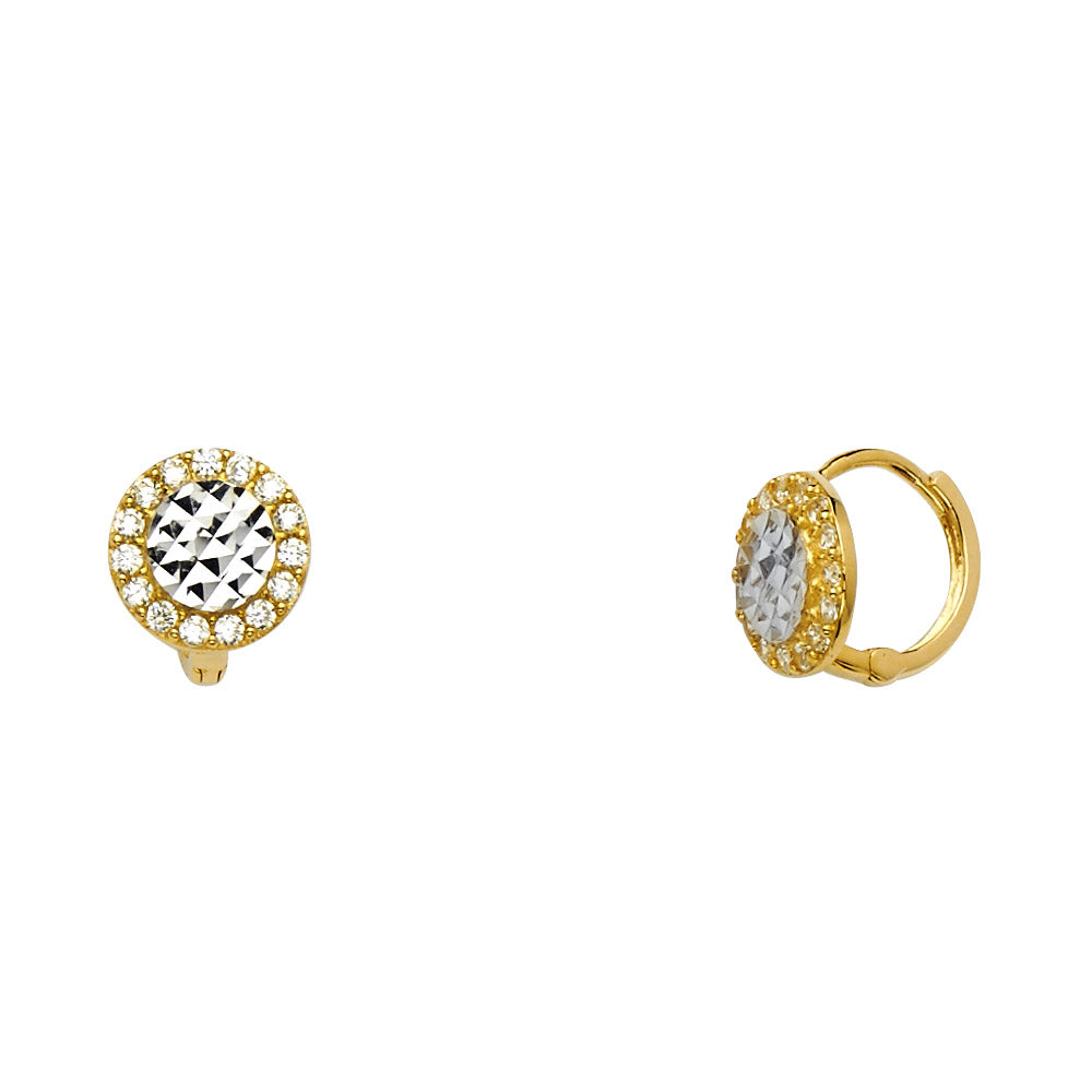 14K Yellow Gold Huggies Earring - ER1123