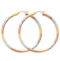 14K Yellow Gold Basic & Fancy Hoop Earring 1.8mm - ER1772