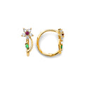 14K Yellow Gold Huggies Earring - ER1845