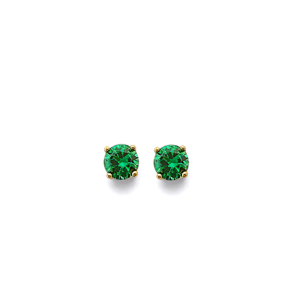 14K Yellow Gold Monthly & Zodiac Jewelry - ER1965 - Image 5