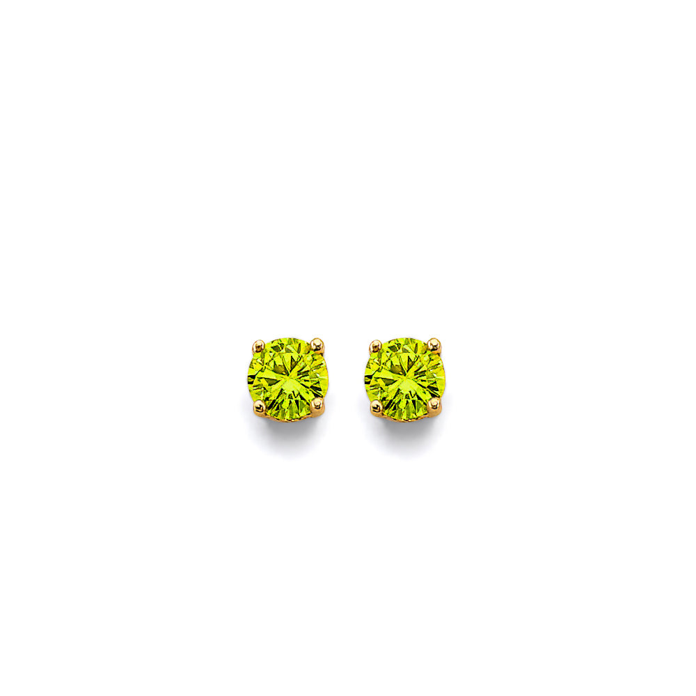 14K Yellow Gold Monthly & Zodiac Jewelry - ER1965 - Image 8