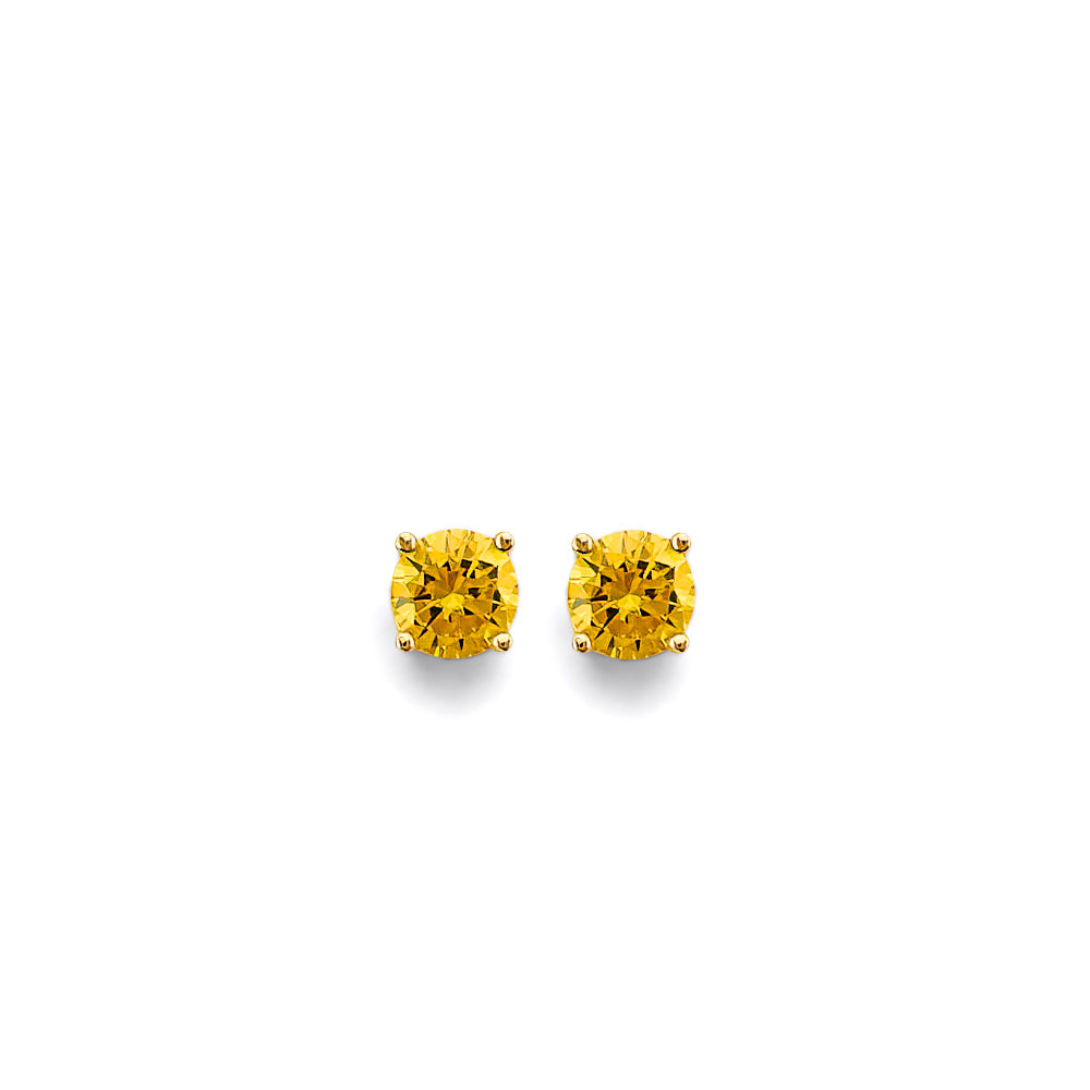 14K Yellow Gold Monthly & Zodiac Jewelry - ER1965 - Image 11