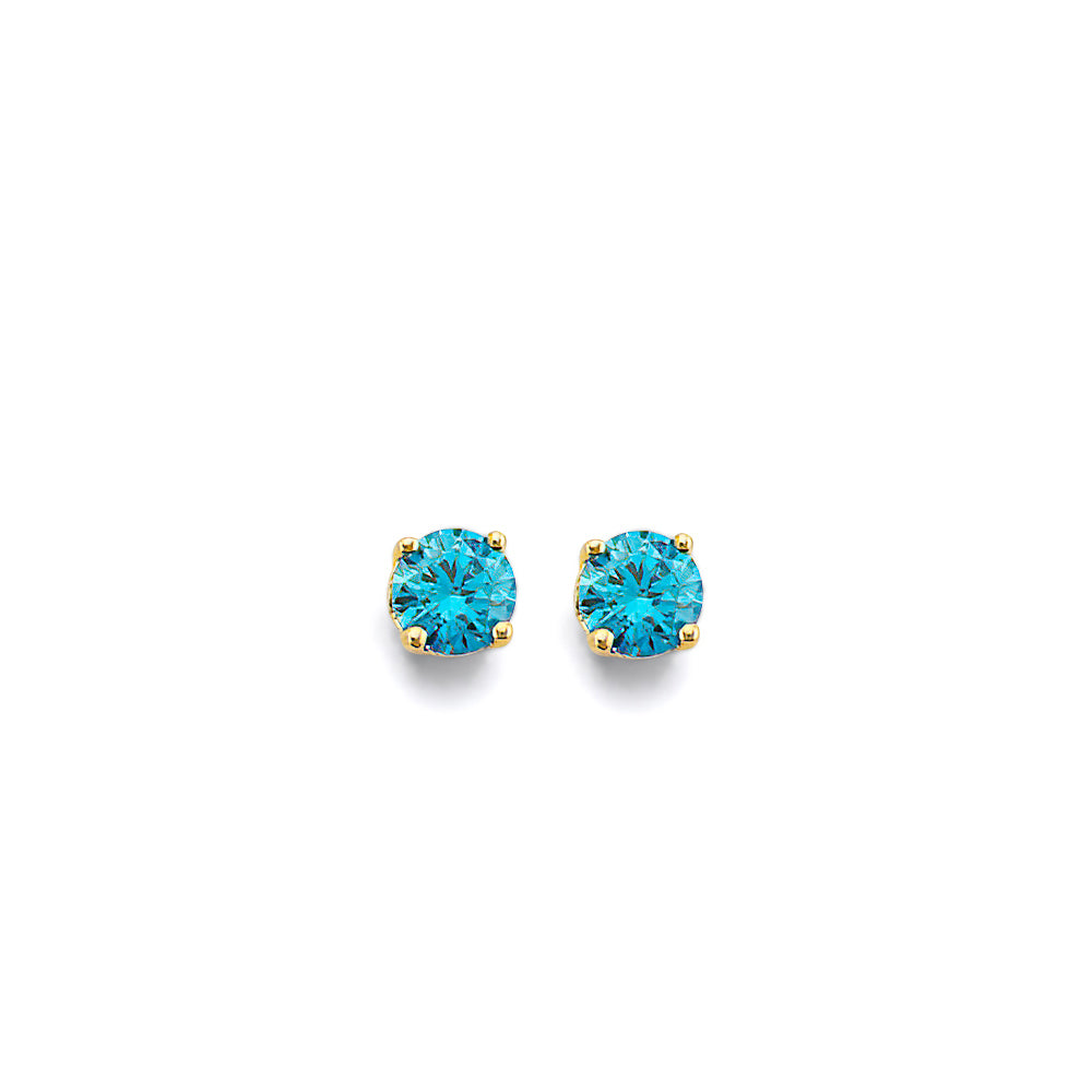 14K Yellow Gold Monthly & Zodiac Jewelry - ER1965 - Image 12