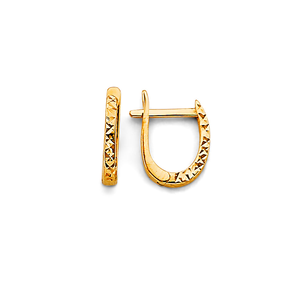 14K Yellow Gold Huggies Earring - ER1988