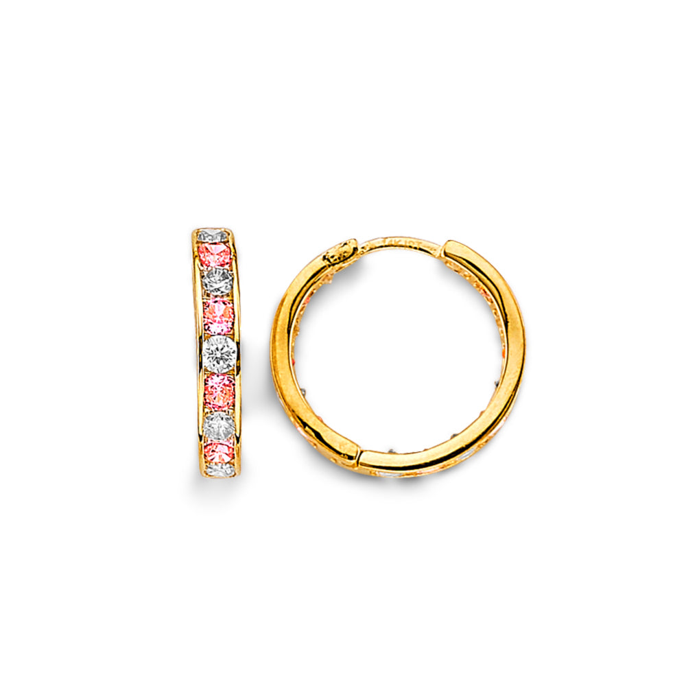 14K Yellow Gold Hoop Earring - ER2018