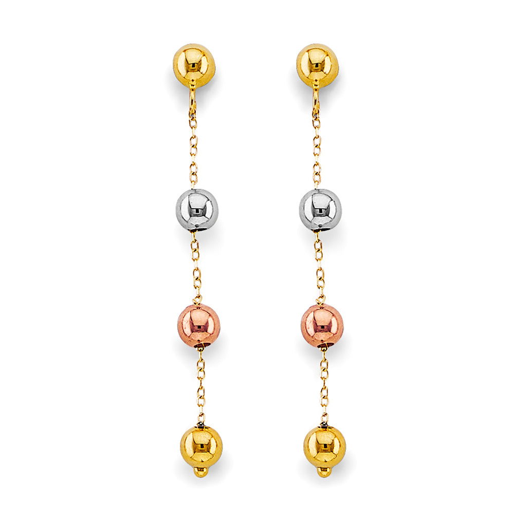 14K Yellow Gold Hanging Earring - ER2037