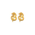 14K Yellow Gold Post Earring with Push Back - ER2092