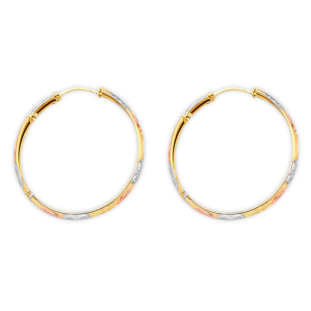 14K Yellow Gold Teardrop & Chandelier Earring - ER2148