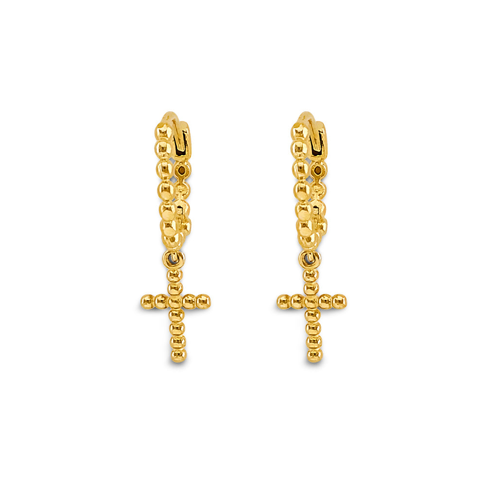 14K Yellow Gold Hanging Earring - ER2187