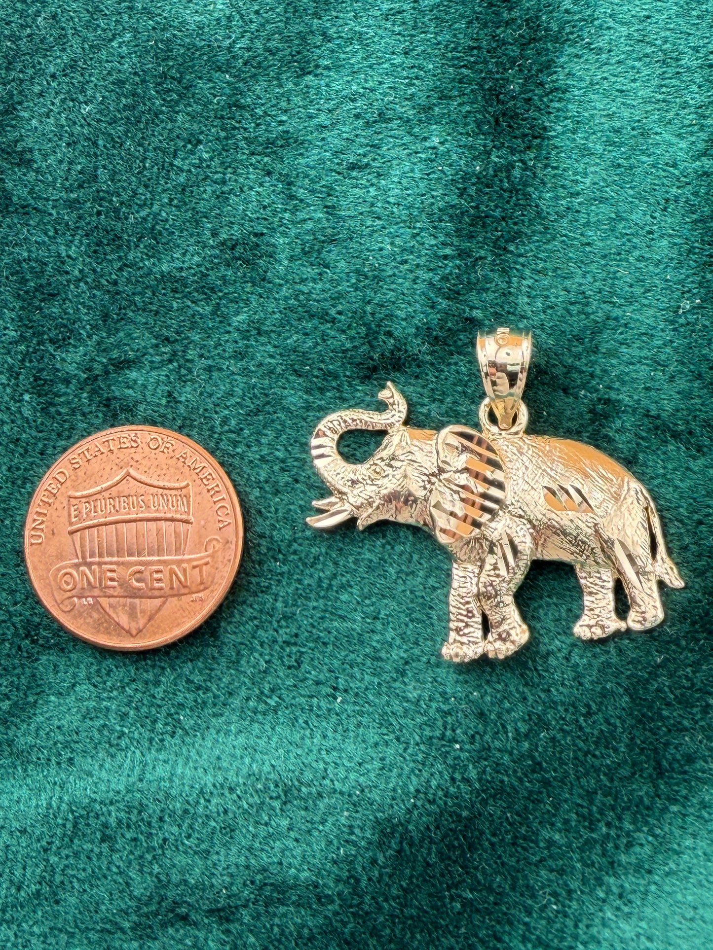 Gold Elephant Pendant