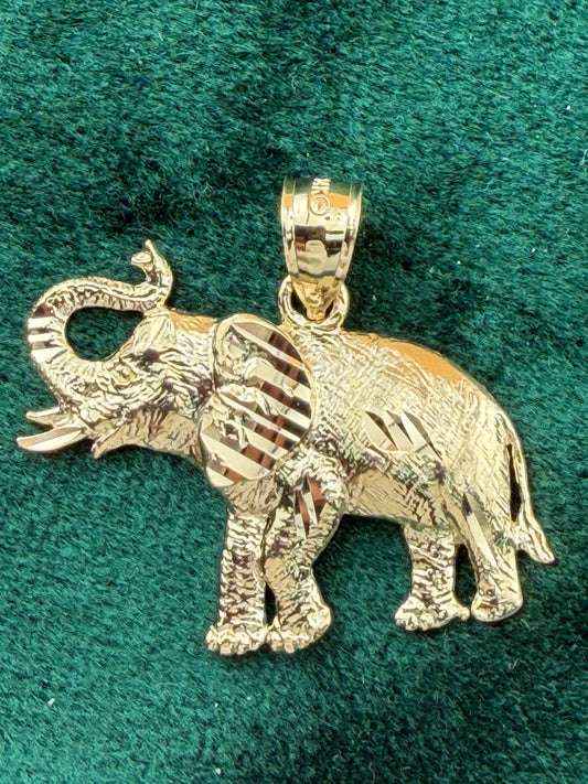 Gold Elephant Pendant