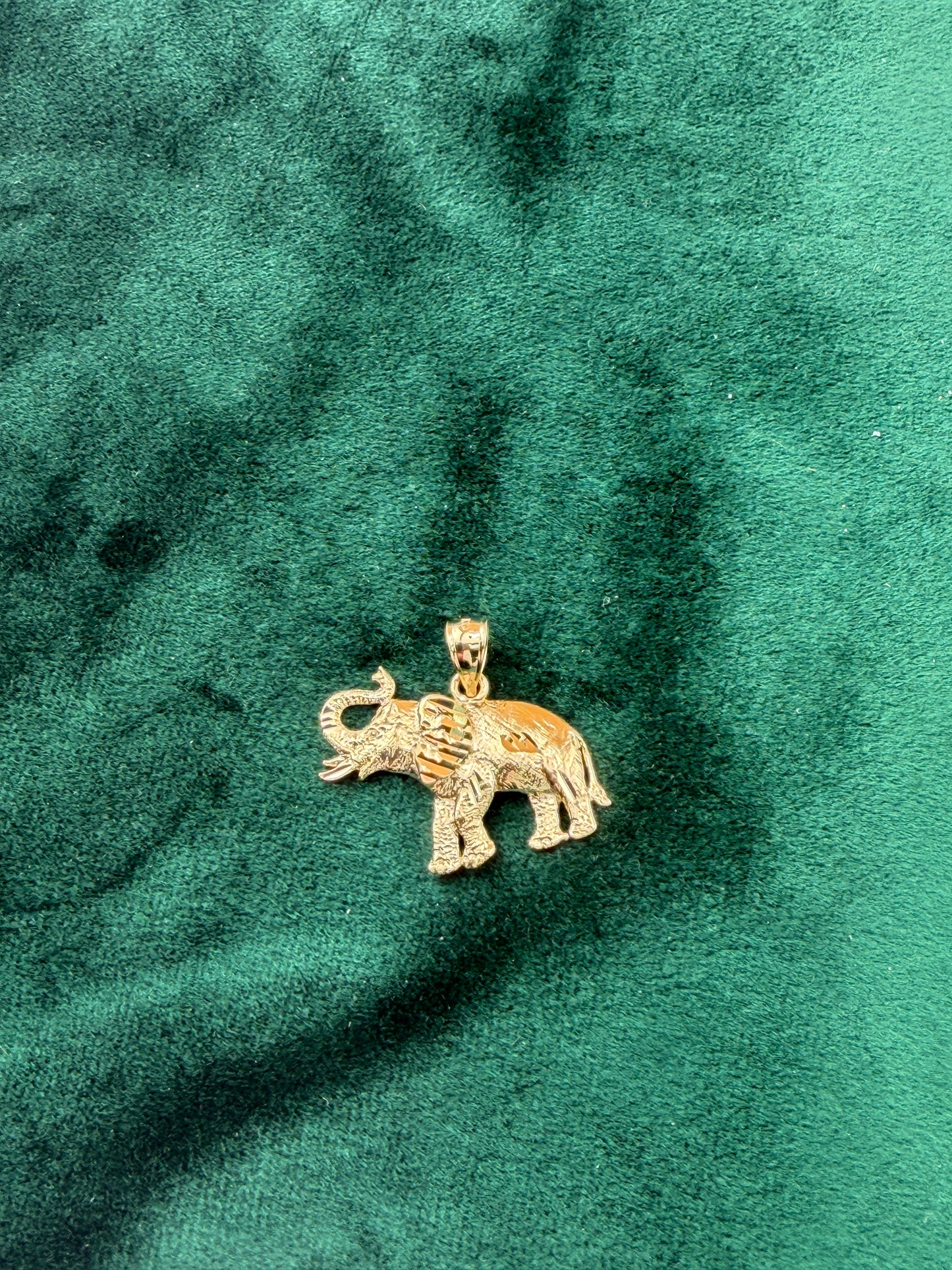 Gold Elephant Pendant