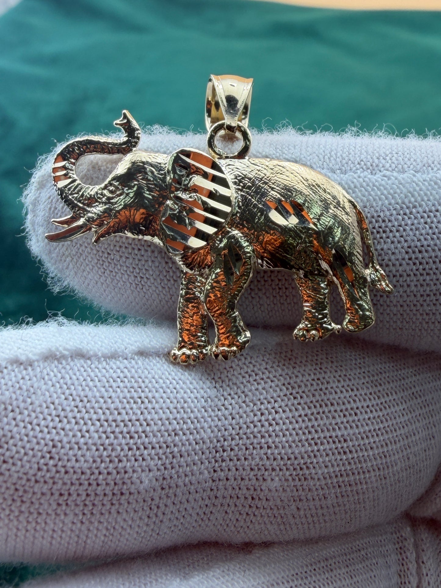 Gold Elephant Pendant
