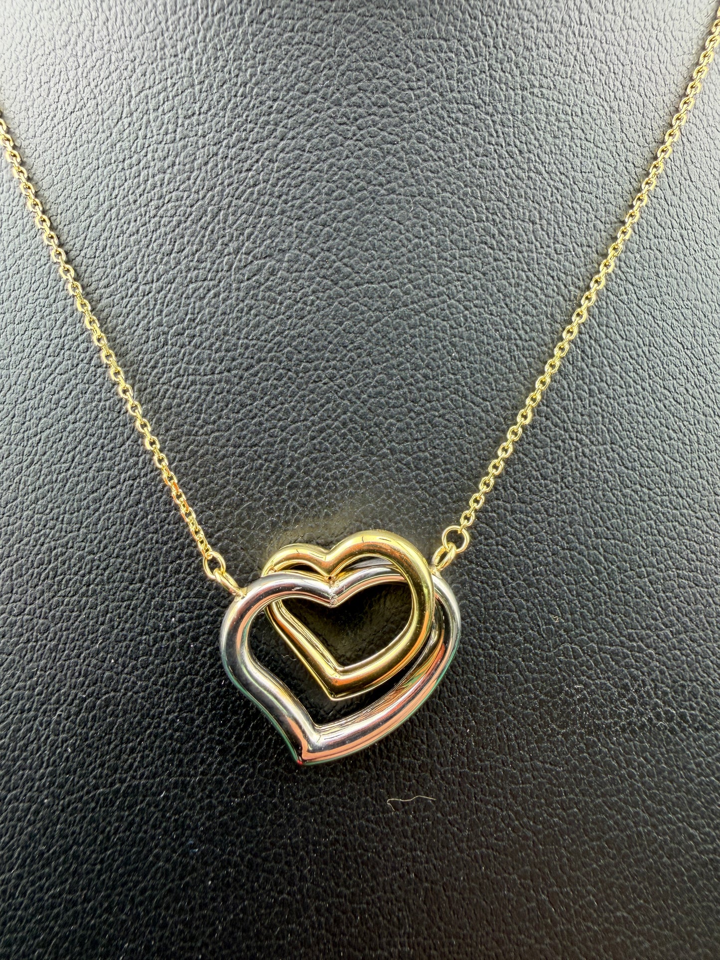 Tri-Color Heart Necklace