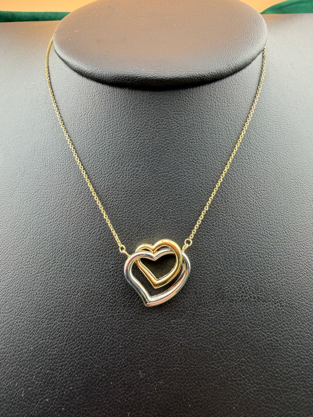 Tri-Color Heart Necklace