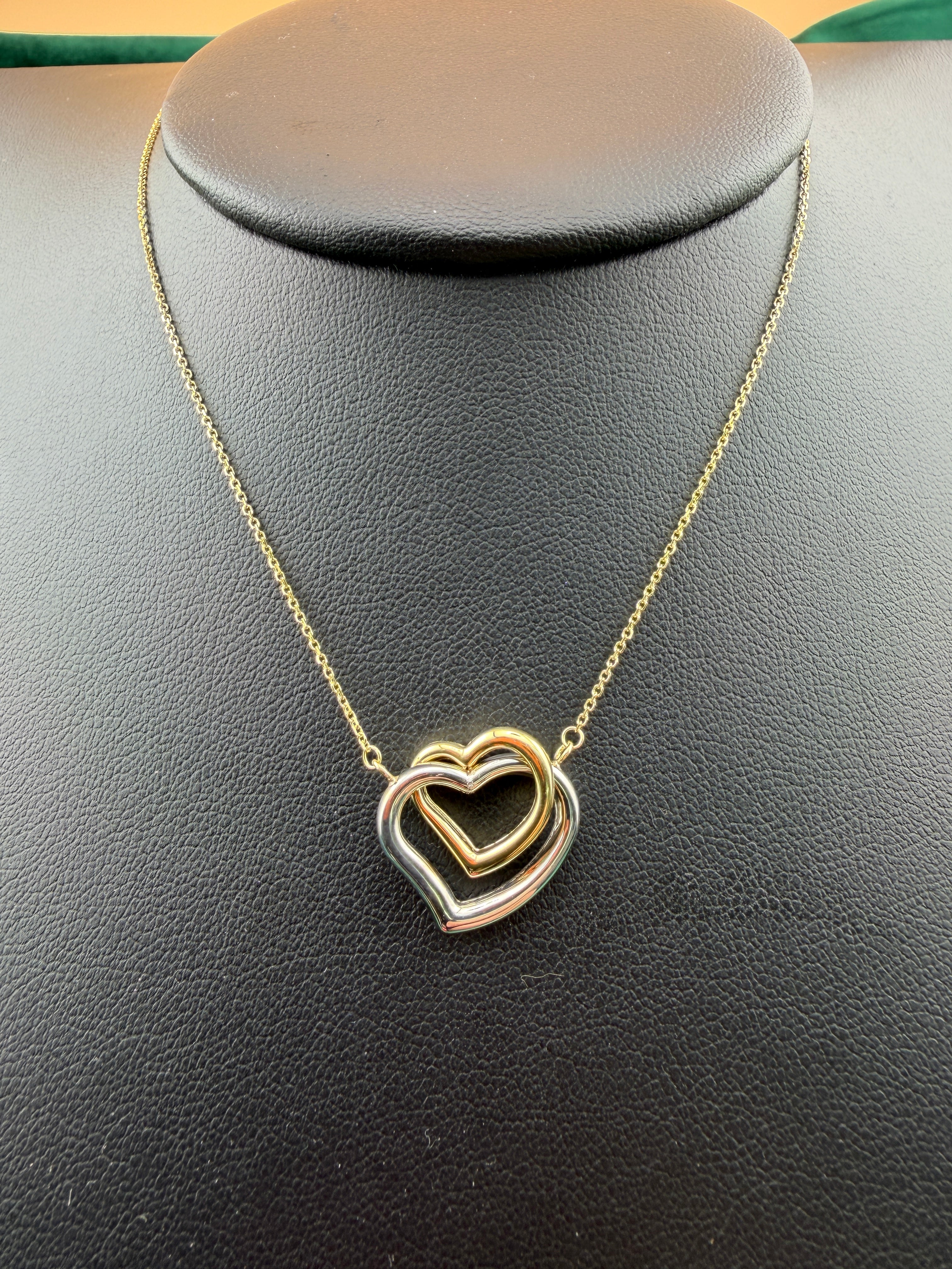 Tri-Color Heart Necklace