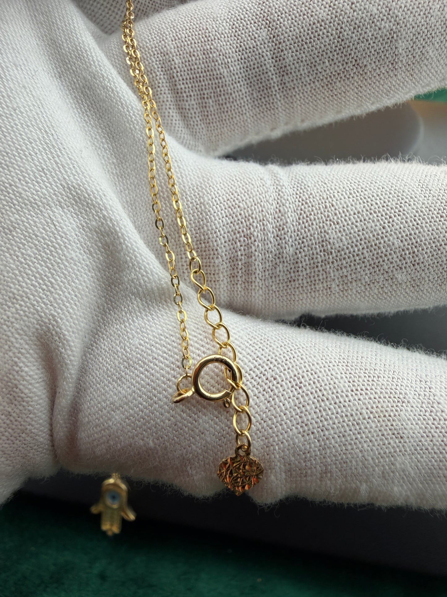 Hamsa Necklace with CZ