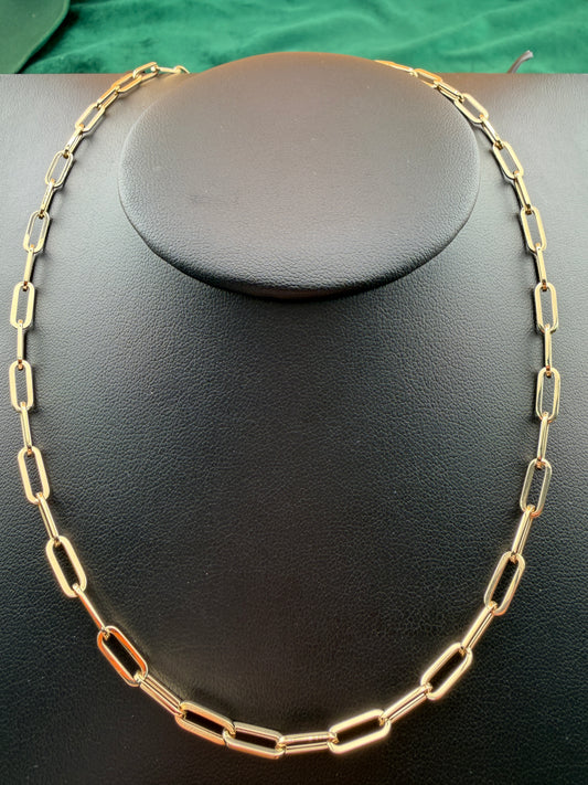 Paper-Clip Chain Necklace