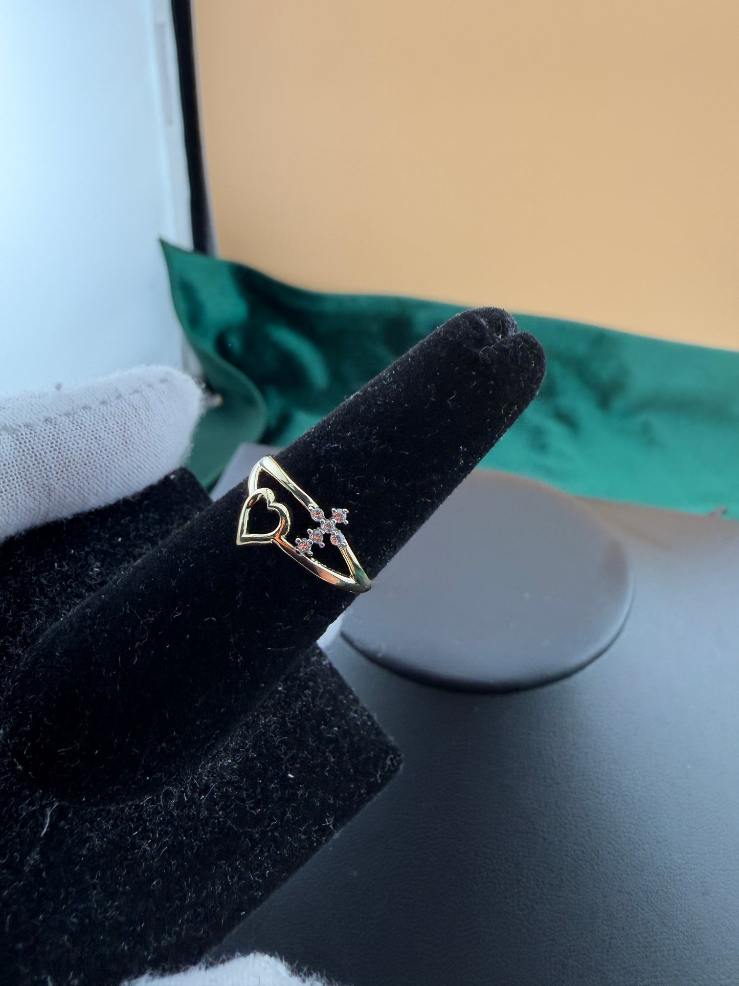 Cross Heart Ring