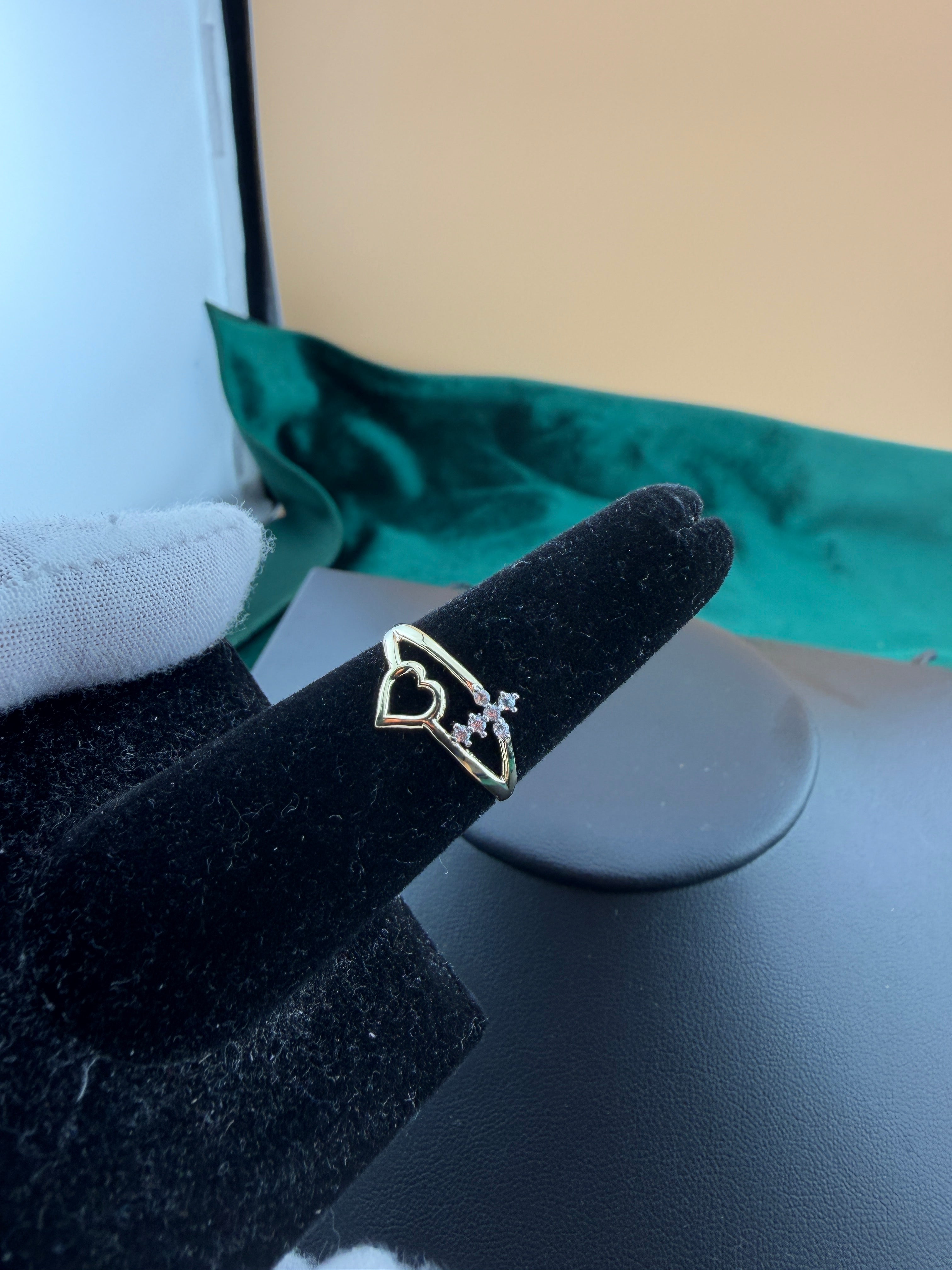 Cross Heart Ring