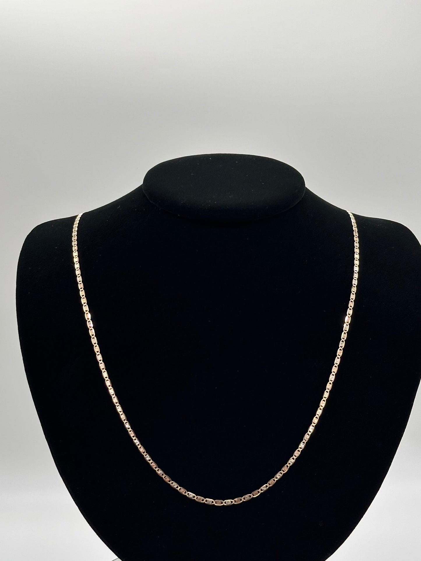 14K Tri-Color Gold Valentino Chain