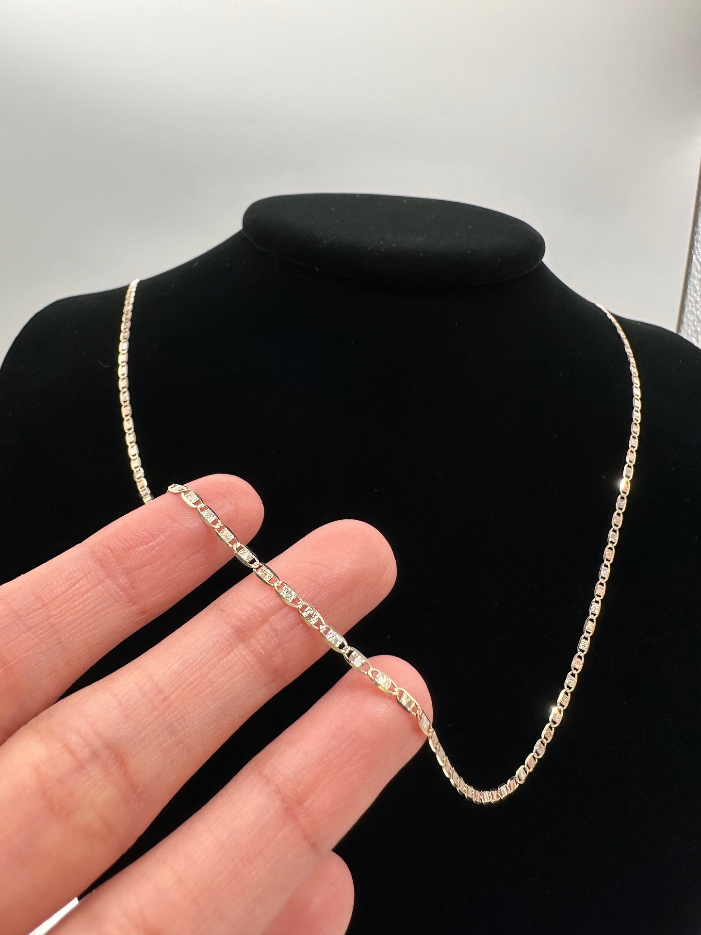 14K Tri-Color Gold Valentino Chain