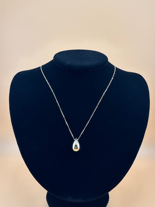14K Gold Water Drop Necklace – Dainty Teardrop Pendant