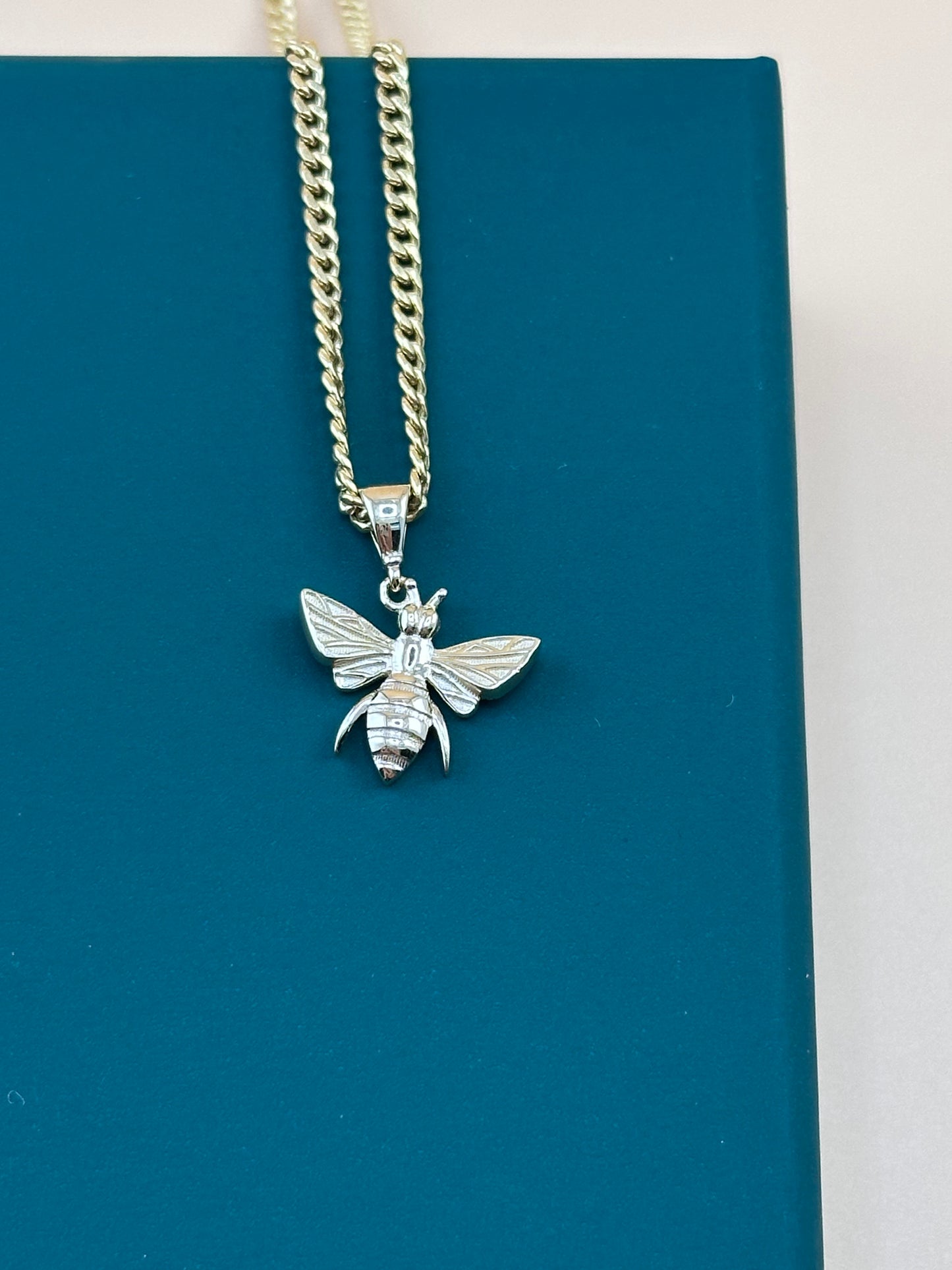 14K Yellow Gold Bee Pendant