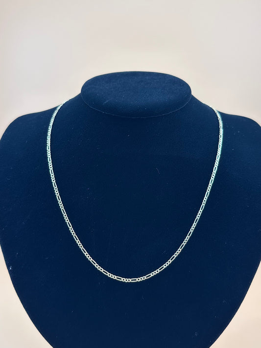 14K Gold Hollow Figaro Chain