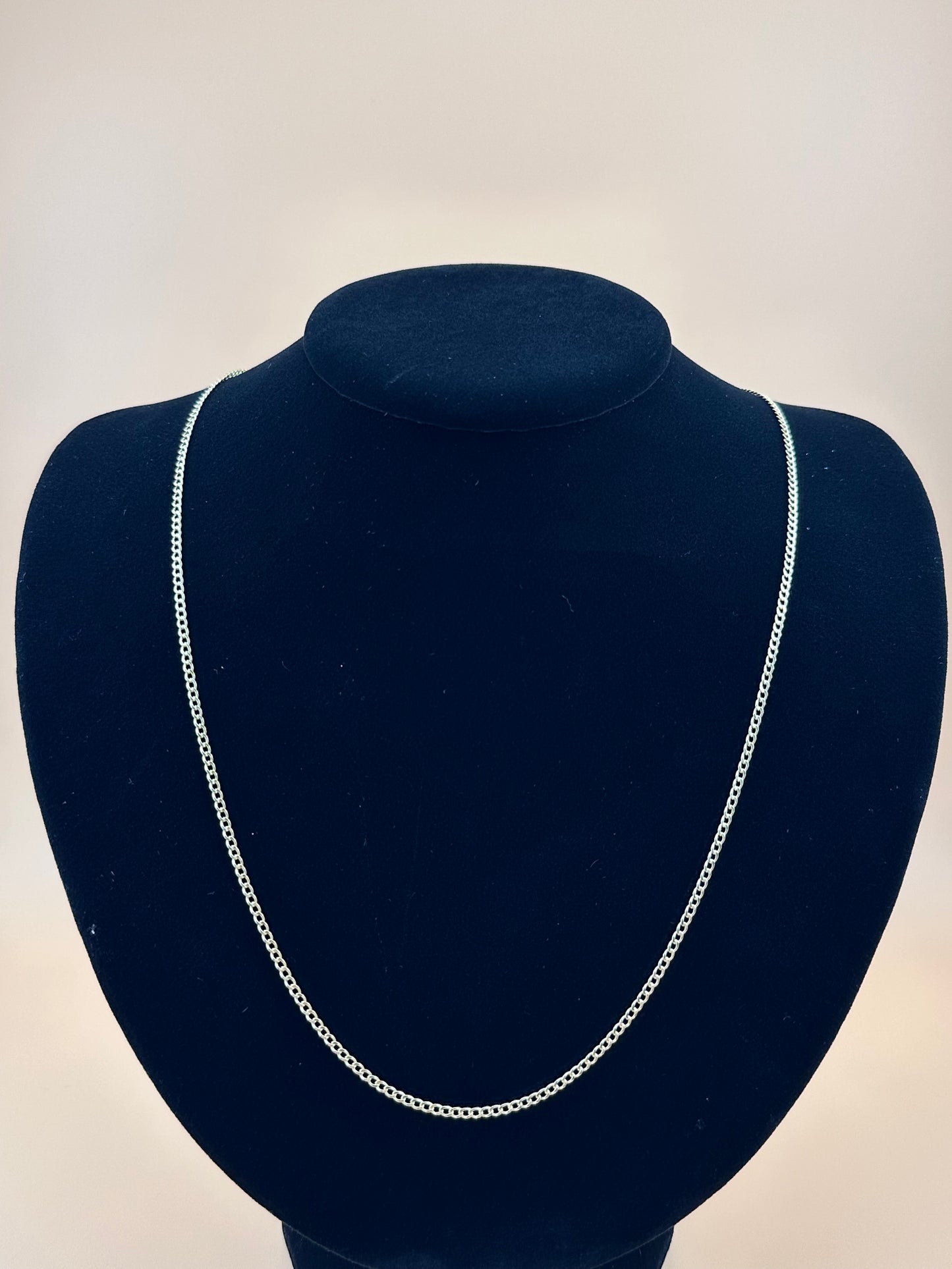 14K Gold Hollow Beveled Curb Chain
