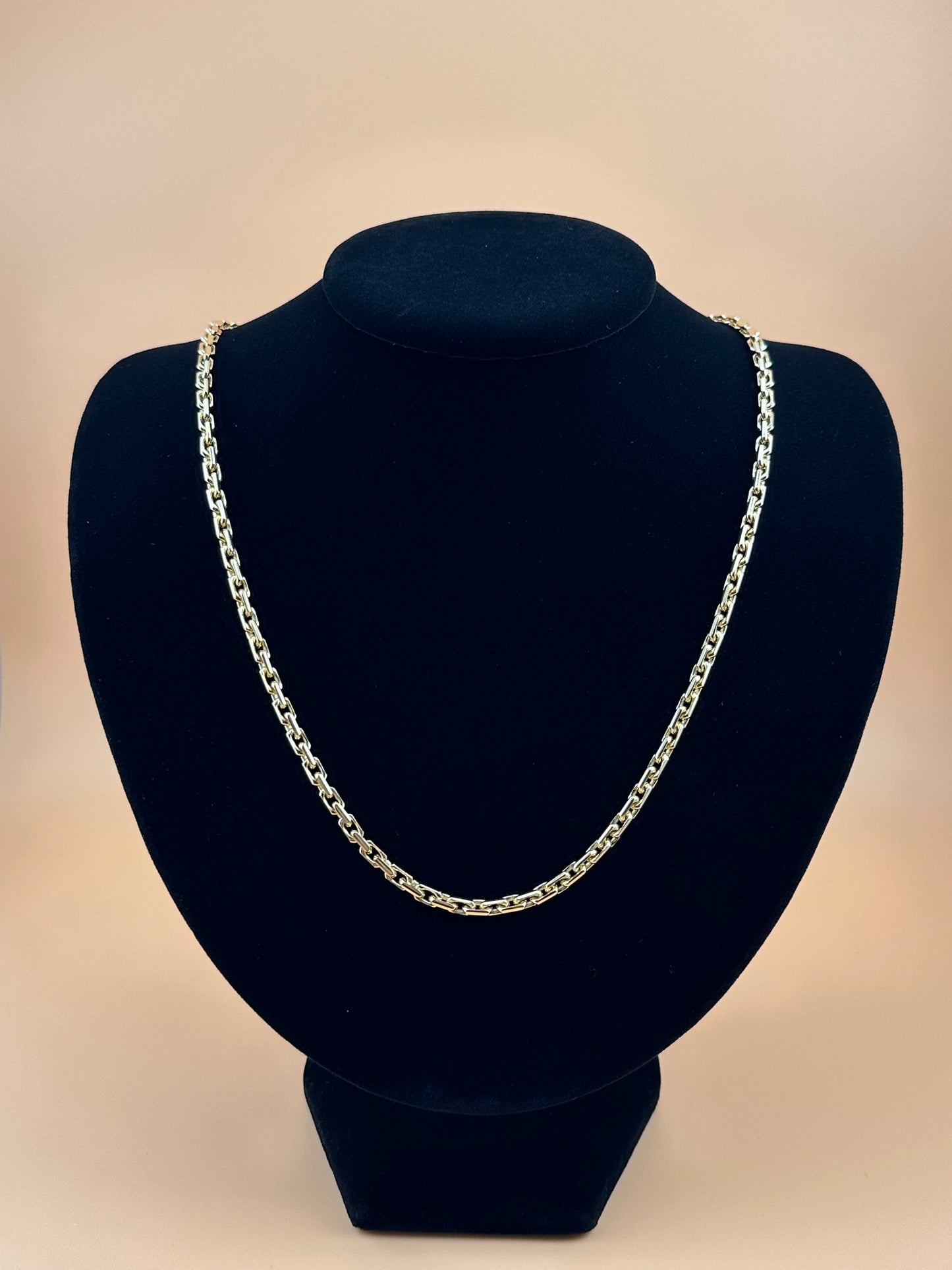 14K Solid Gold Fancy Link Chain – 3.5mm – Men’s & Women’s Gold Chain (8.5"–26")