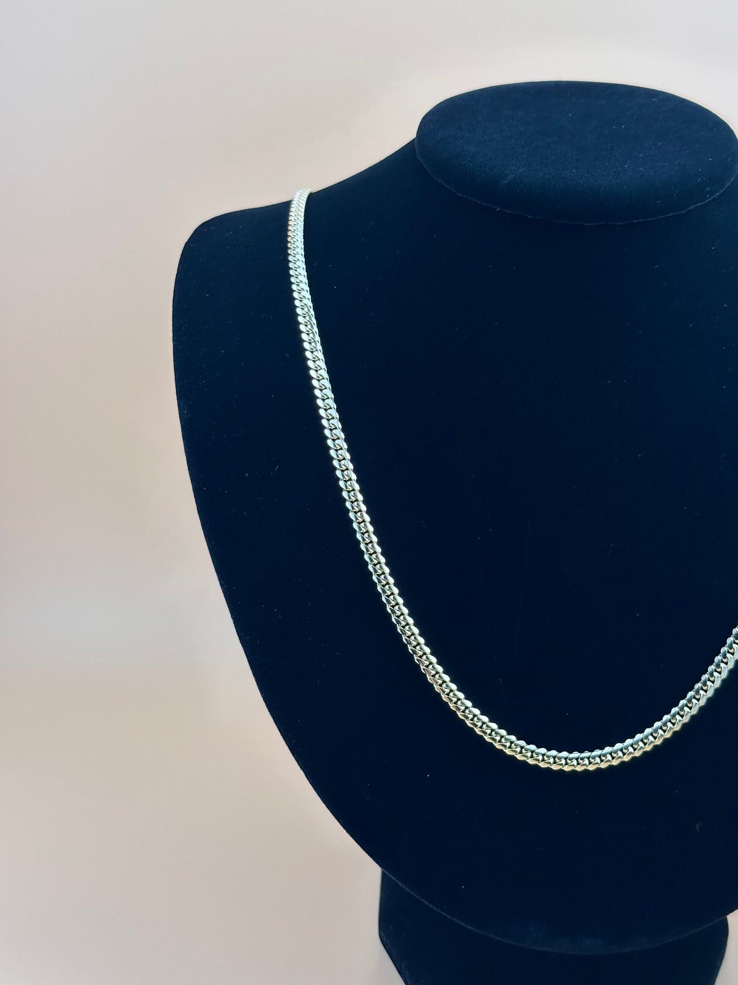 14K Solid Gold Miami Cuban Chain 4mm – Real Gold Link Necklace & Bracelet for Men & Women