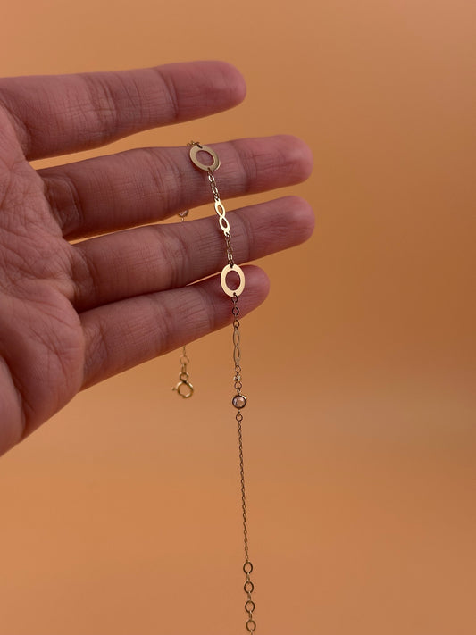 14K Gold Adjustable Light Bracelet