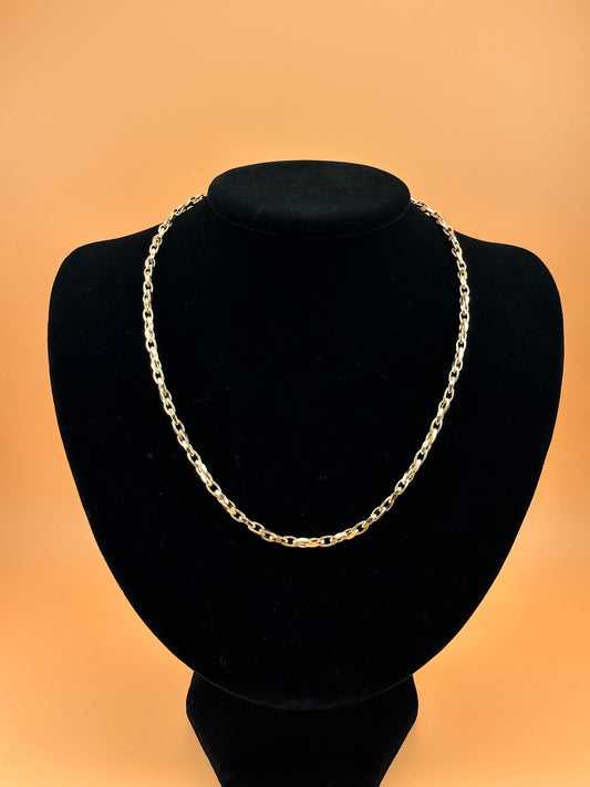 14K Gold Hollow Rolo Chain Necklace – 18 Inch
