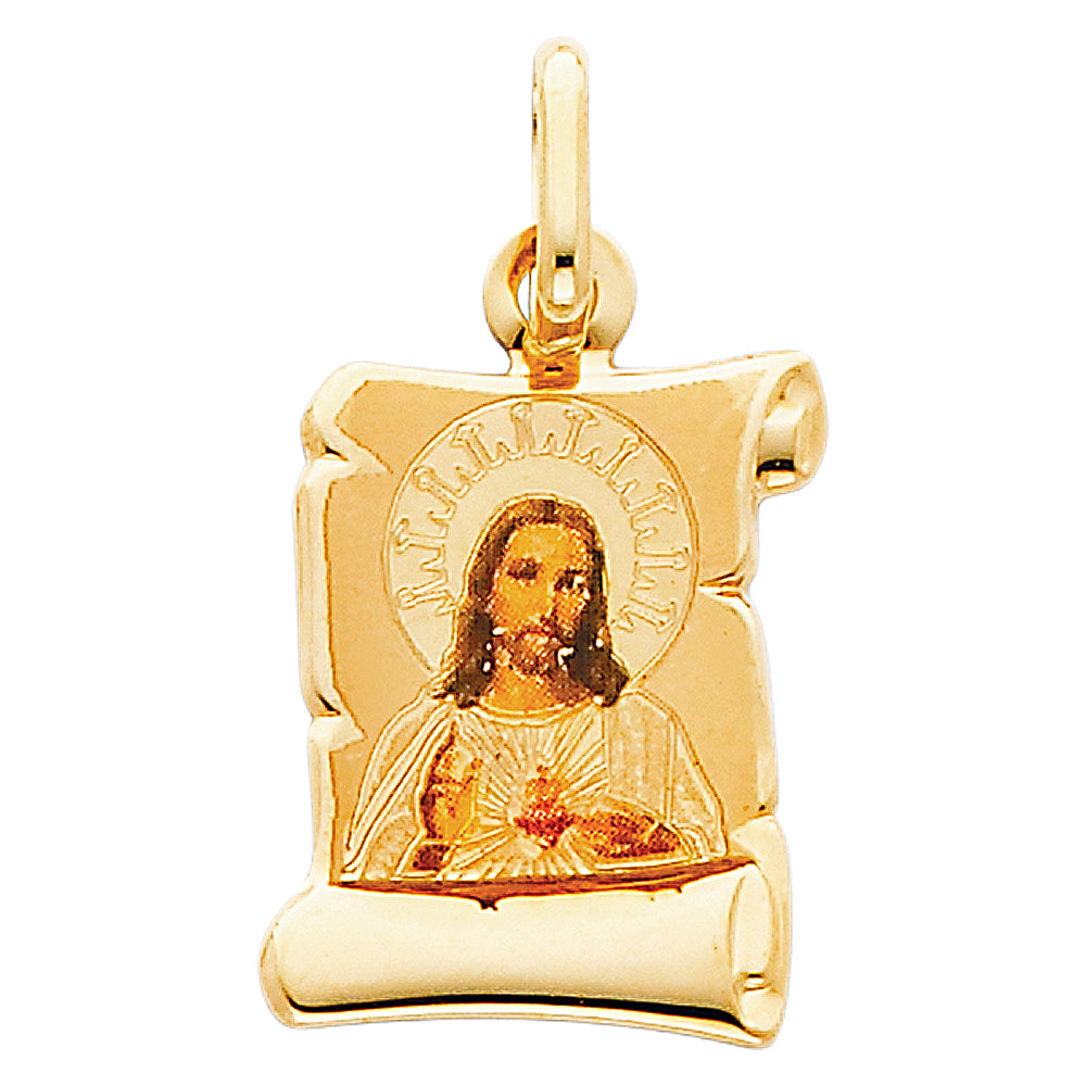 14K Yellow Gold Religious Pendant - PT177