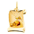 14K Yellow Gold Religious Pendant - PT211