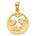 14K Yellow Gold Religious Pendant - PT243