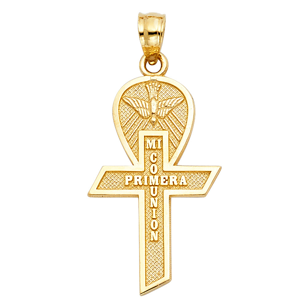 14K Yellow Gold Religious Pendant - PT249