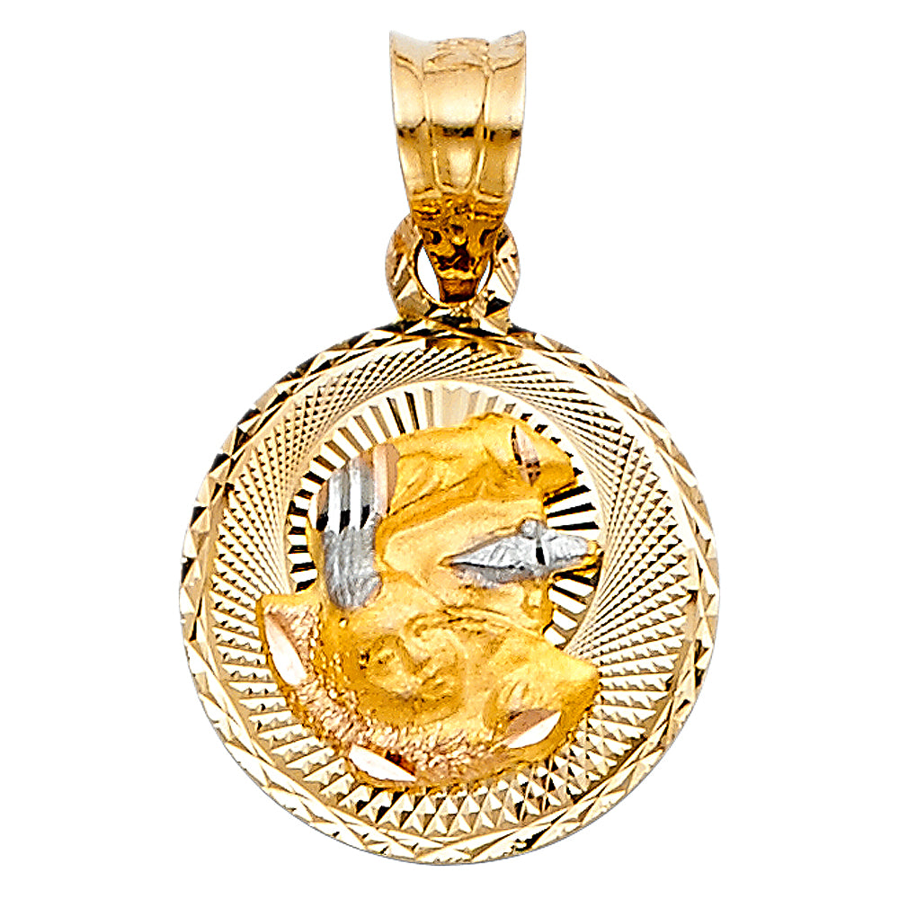 14K Yellow Gold Religious Pendant - PT306