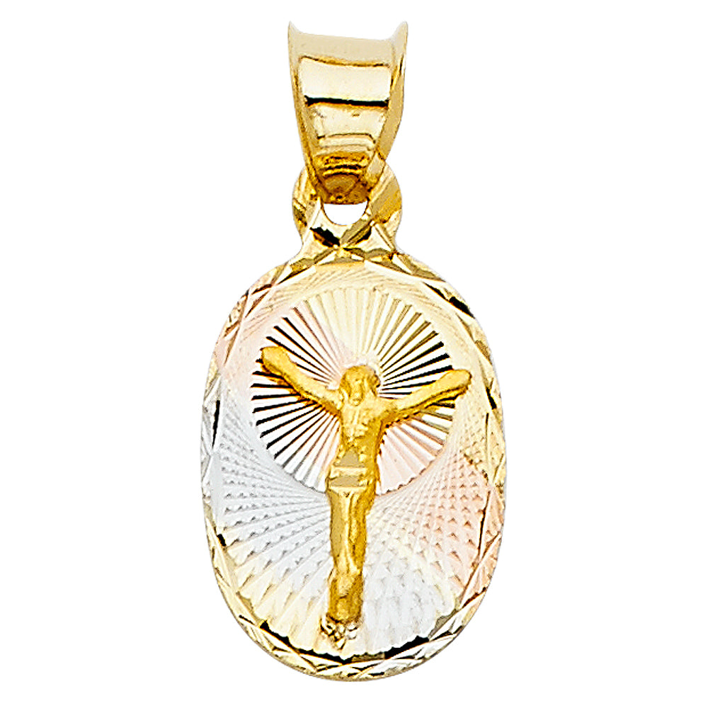 14K Yellow Gold Religious Pendant - PT338