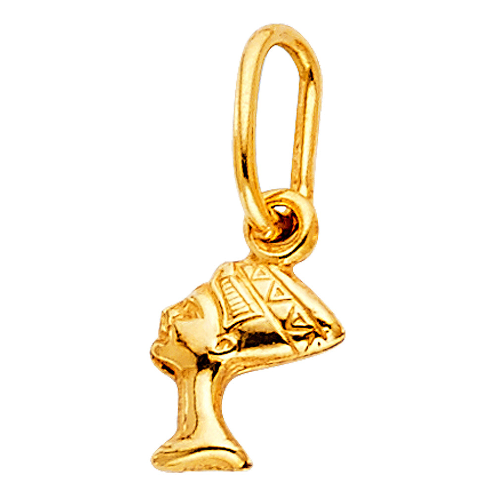 14K Yellow Gold Nature, Sports, Evil Eye & Baby Pendant - PT475