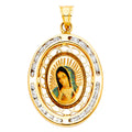 14K Yellow Gold Religious Pendant - PT804